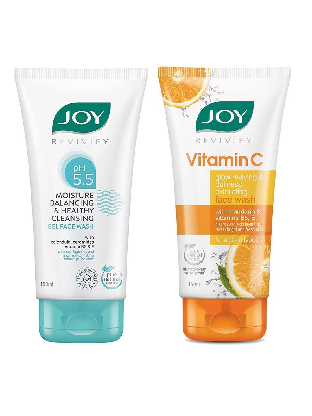 

JOY Set of Vitamin C & pH 5.5 Moisture Balancing Face Wash - 150ml each, White