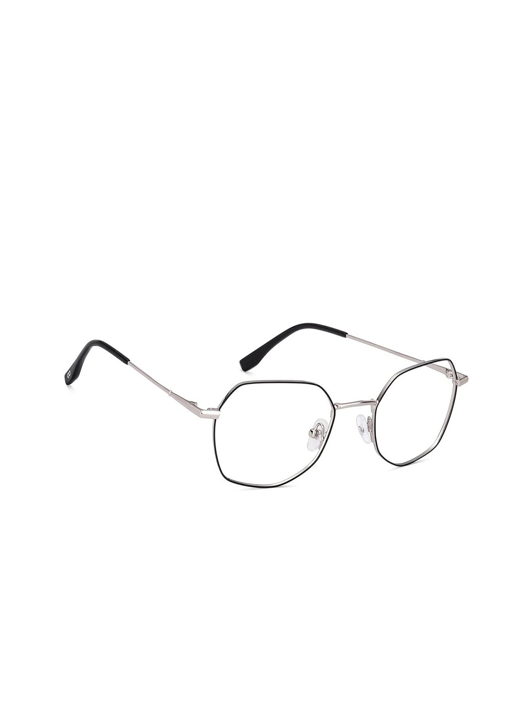 

Lenskart Blu Unisex Full Rim Square Frames, Silver