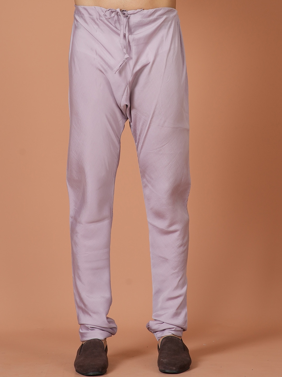 

Sayisha Men Slim-Fit Cotton Churidar, Mauve