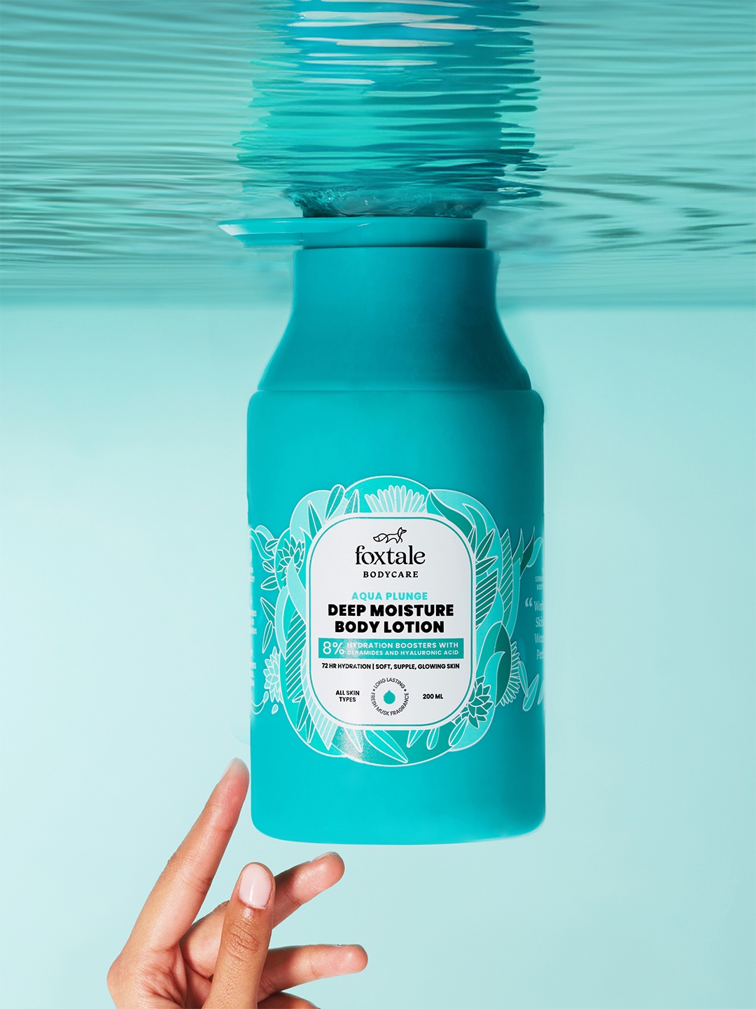 

Foxtale Hydrating Hyaluronic Acid & Ceramides Body Lotion - 200 ml, Blue
