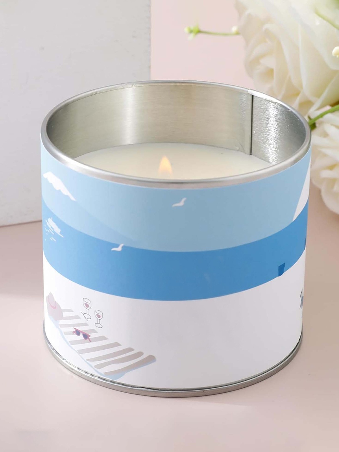 

Ekhasa White Soy Wax Sea Salt Scented Jar Candle