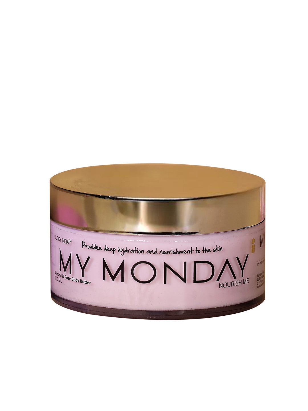 

DUSKY INDIA My Monday Almond & Rose Body Butter Provides Deep Hydration, Pink