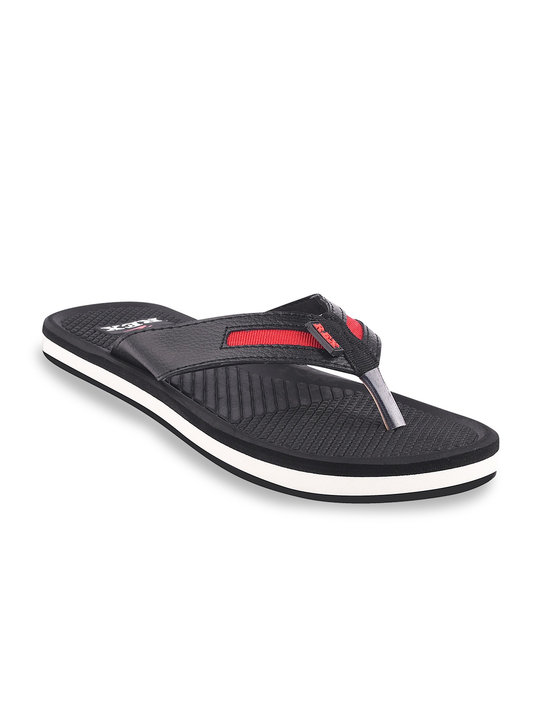 

Rex Shoes Men Thong Flip-Flops, Black