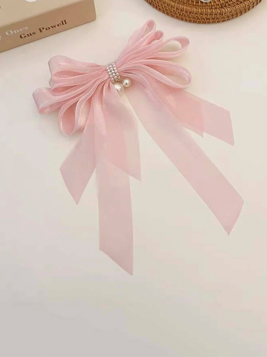 

fabula Women Embellished French Barrette, Pink