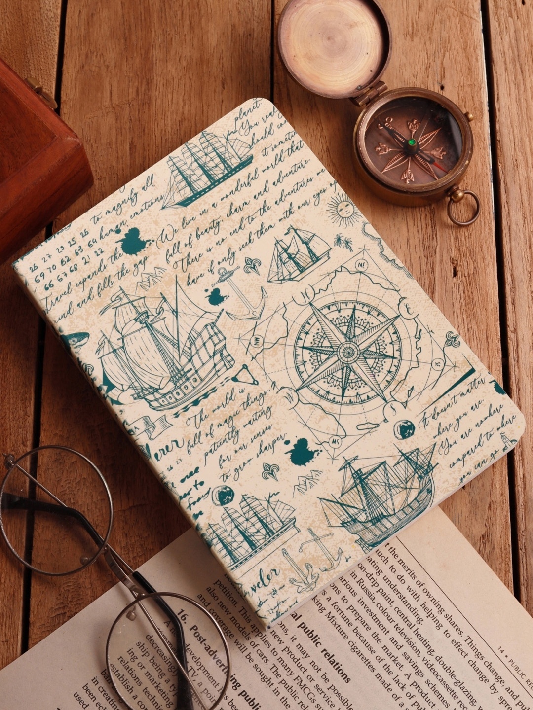 

Doodle Undated B6 Travel Planner - Nomadic Trails, Peach