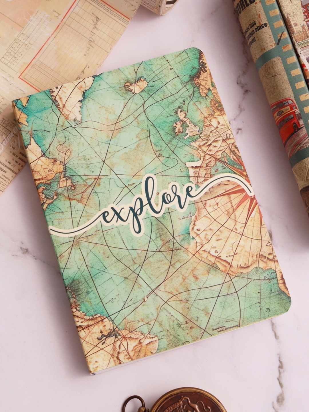 

Doodle Undated B6 Travel Planner - Roaming Routes, Green