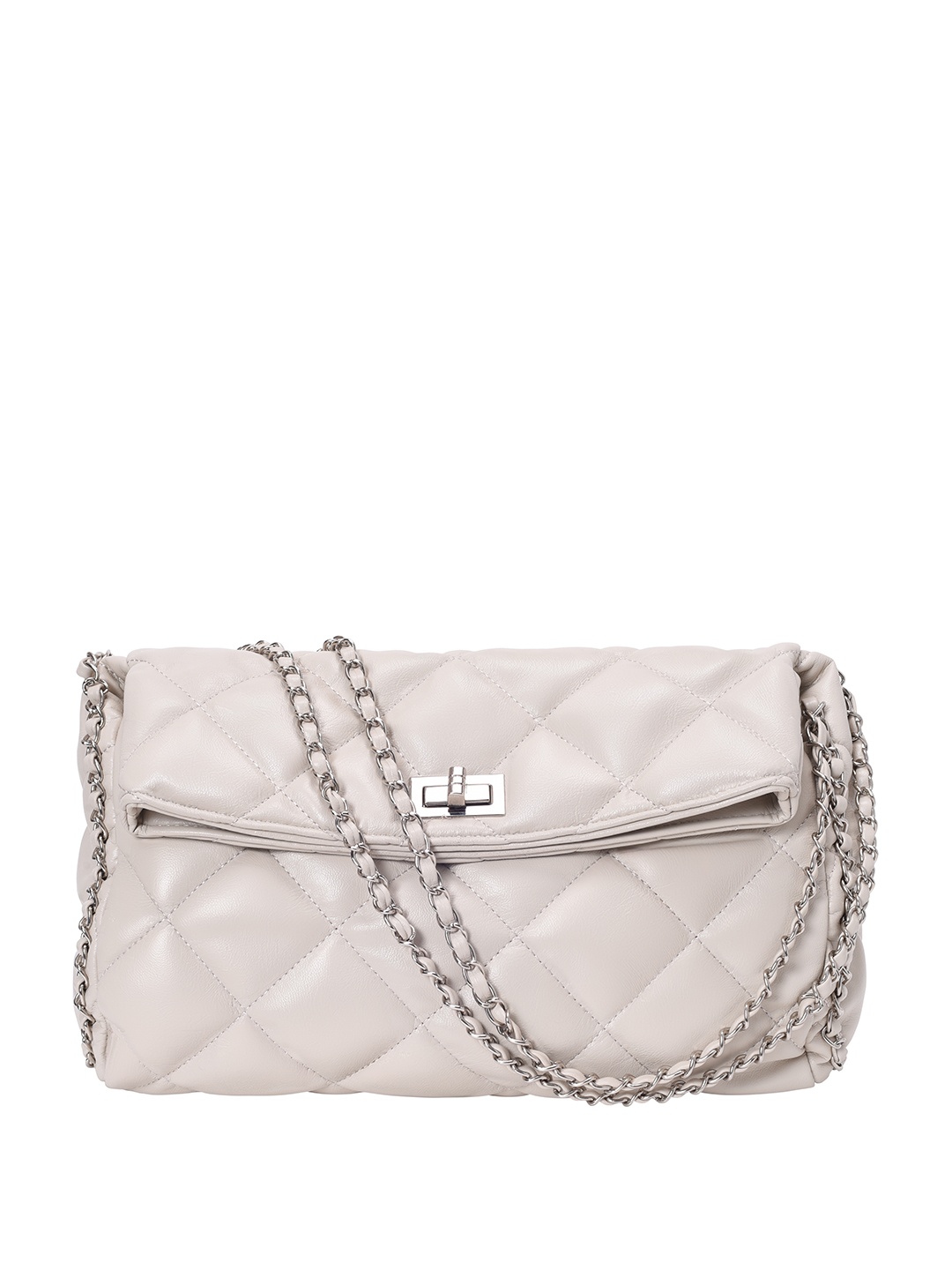 

Lino Perros Quilted Structured Shoulder Bag, Off white
