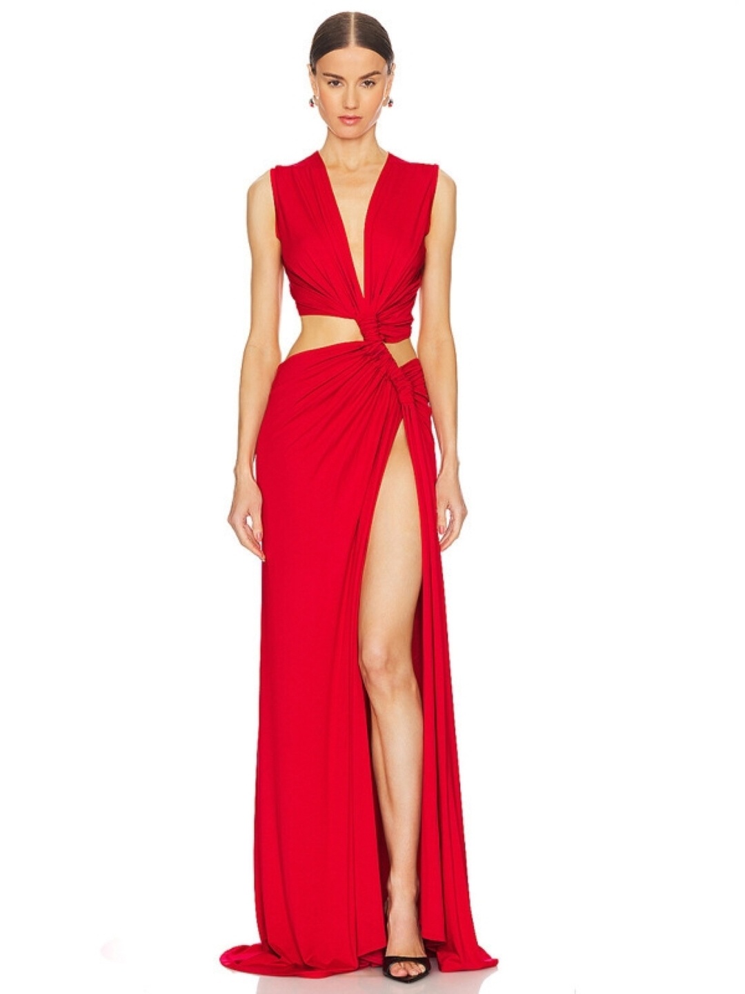 

KPOP Women Bodycon Maxi Dress, Red