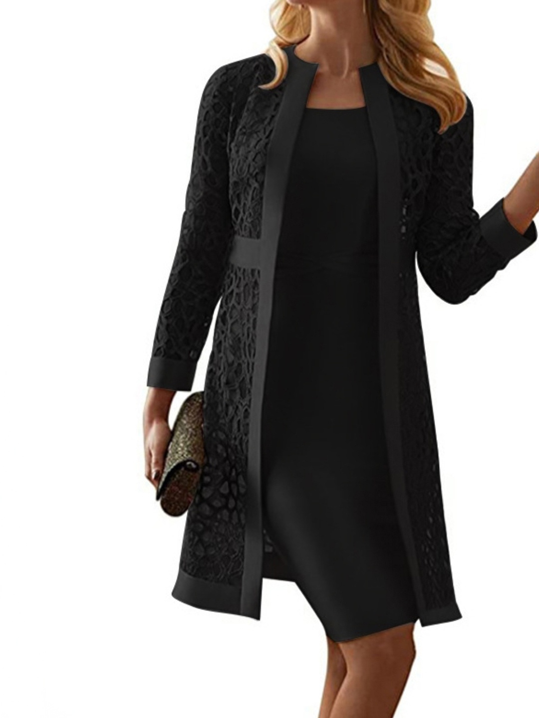 

KPOP Women Solid Bodycon Dress, Black