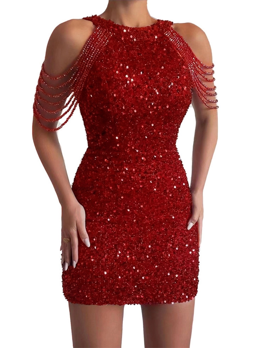 

KPOP Women Bodycon Dress, Red