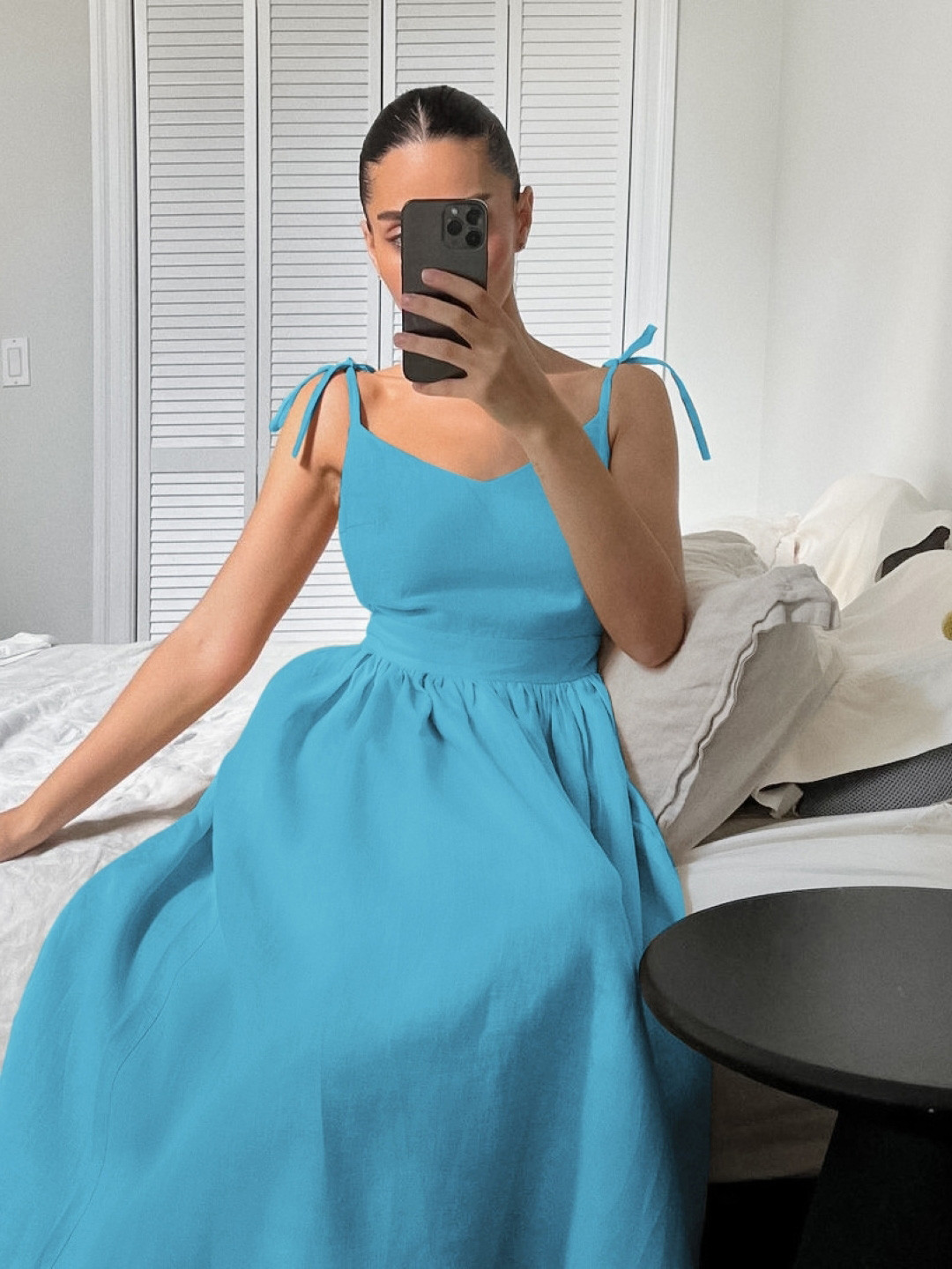 

KPOP A-Line Midi Dress, Blue