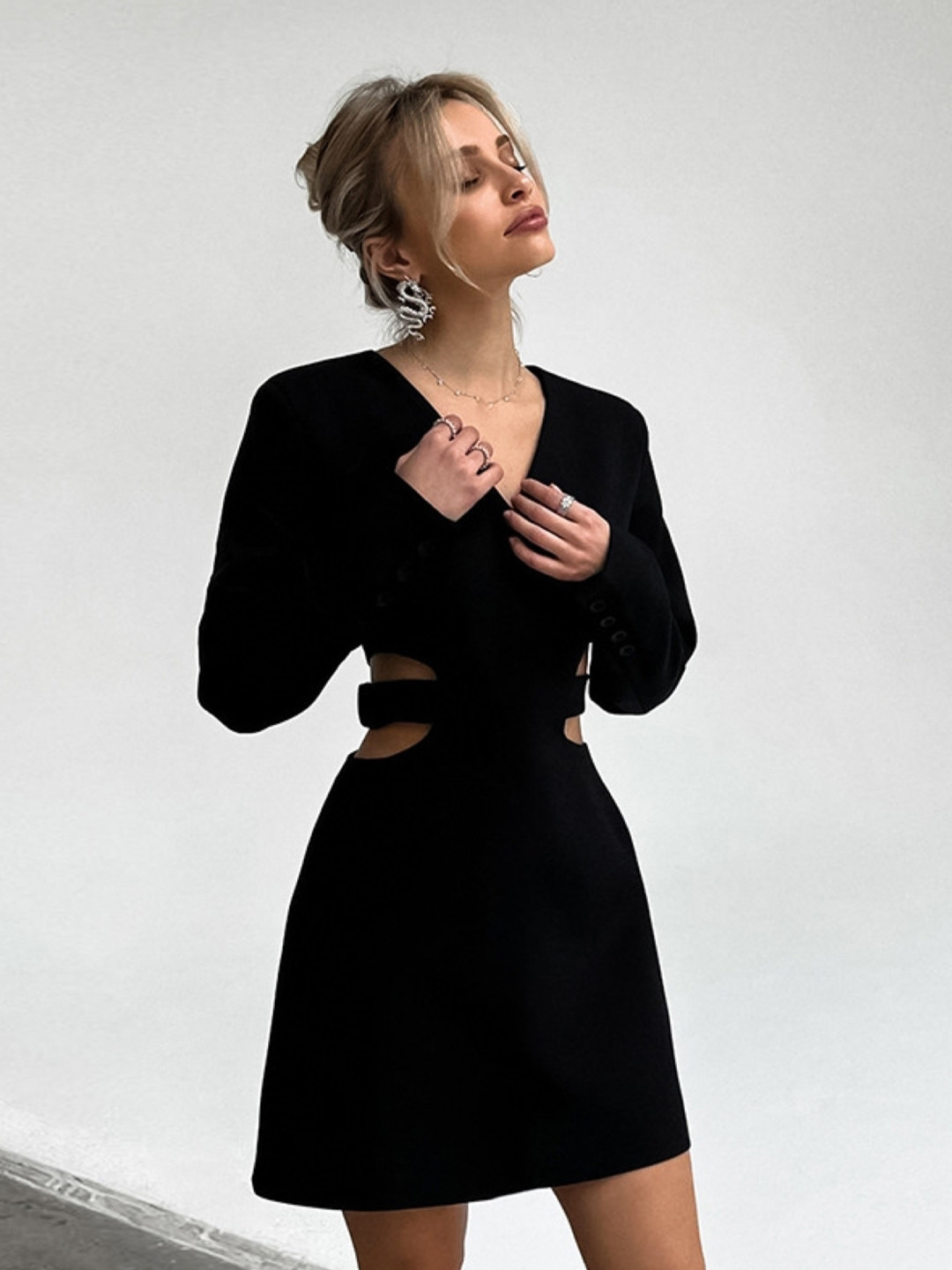 

KPOP Women Bodycon Dress, Black