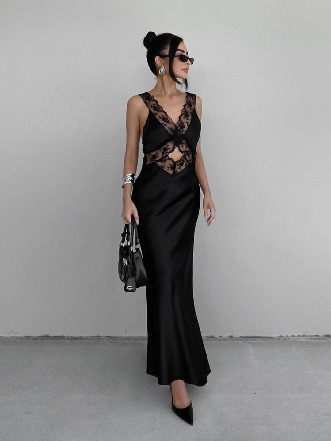 

KPOP Bodycon Maxi Dress, Black