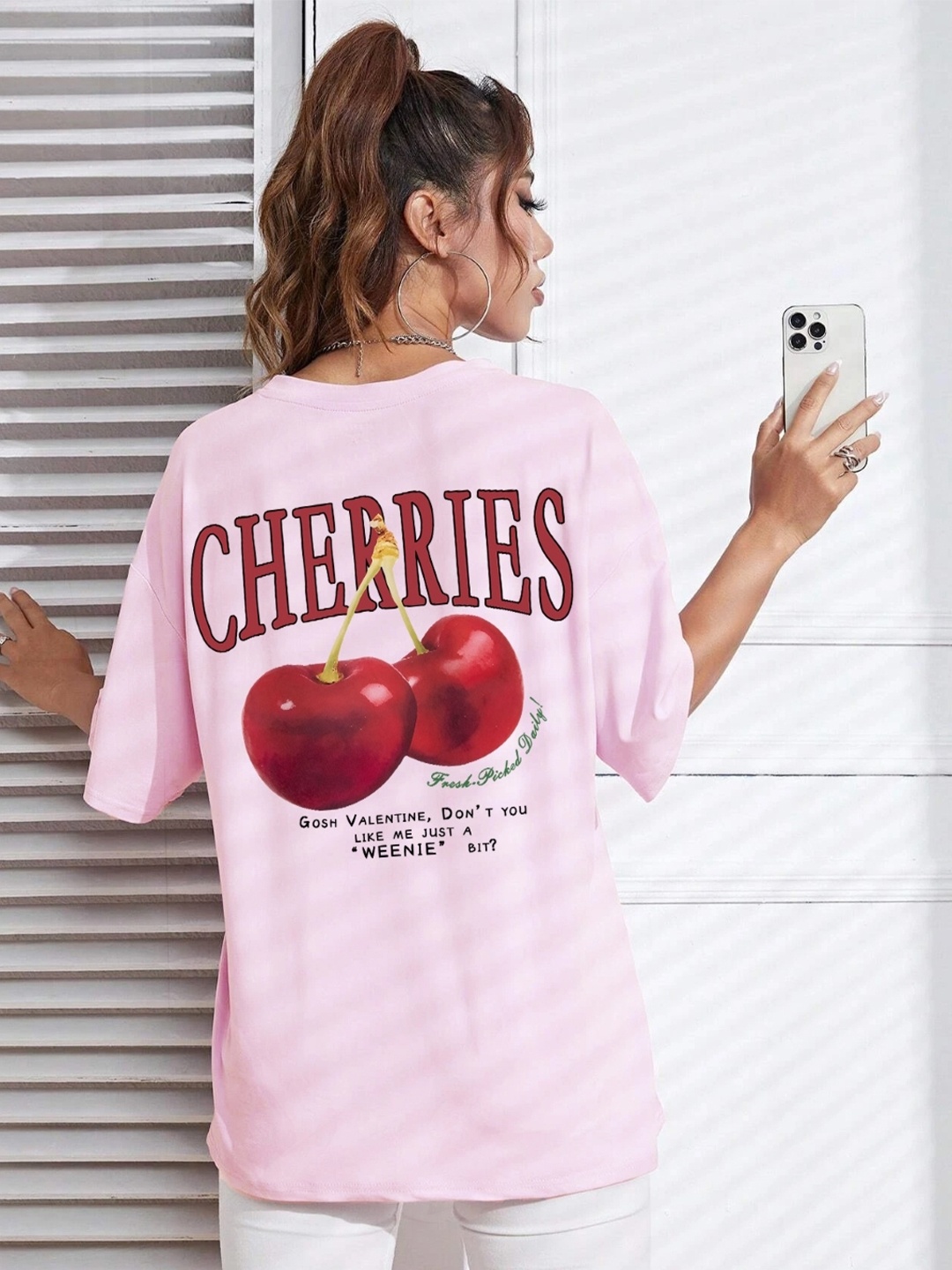 

KPOP Print Top, Pink