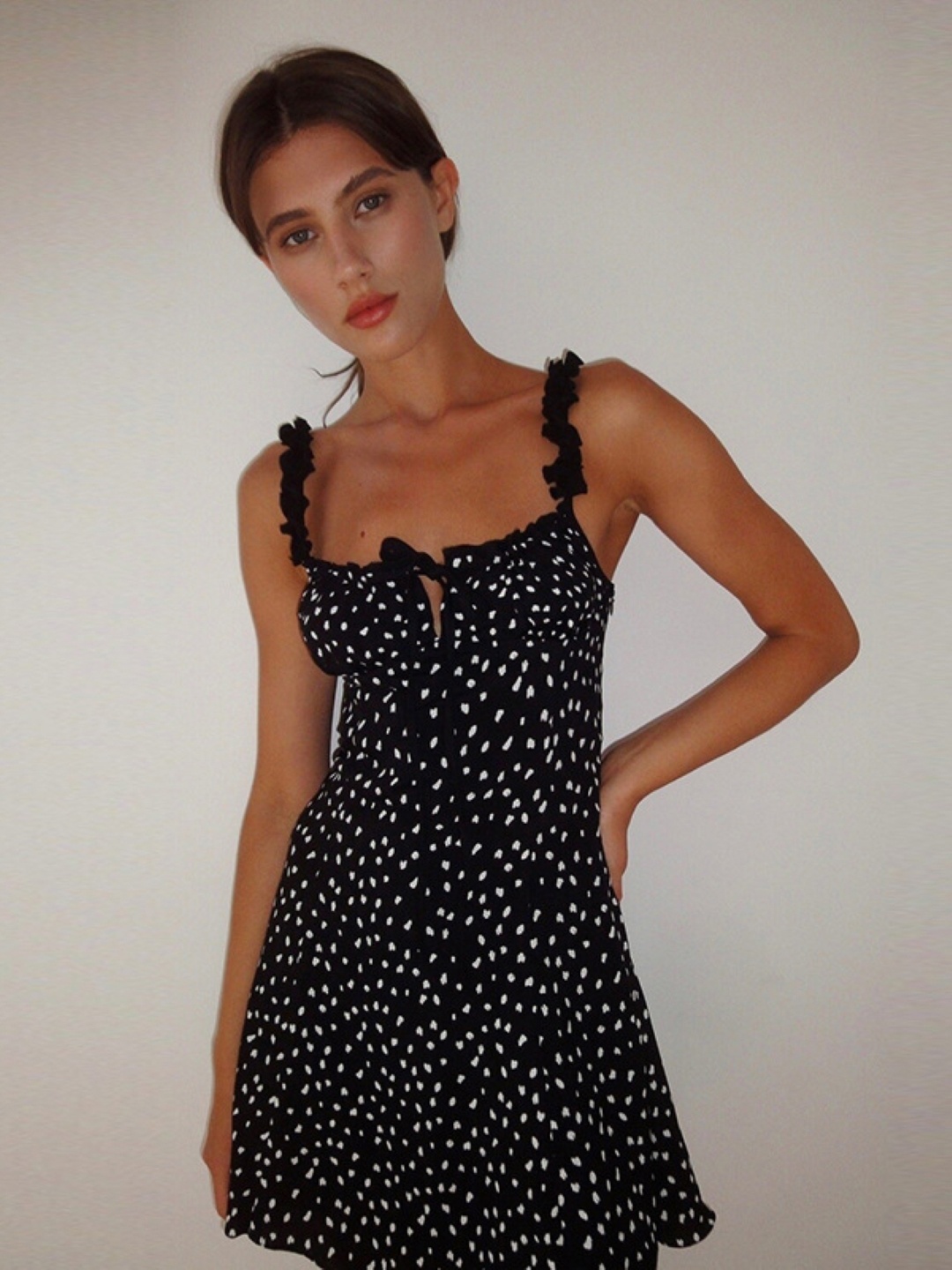 

KPOP Printed Sheath Mini Dress, Black