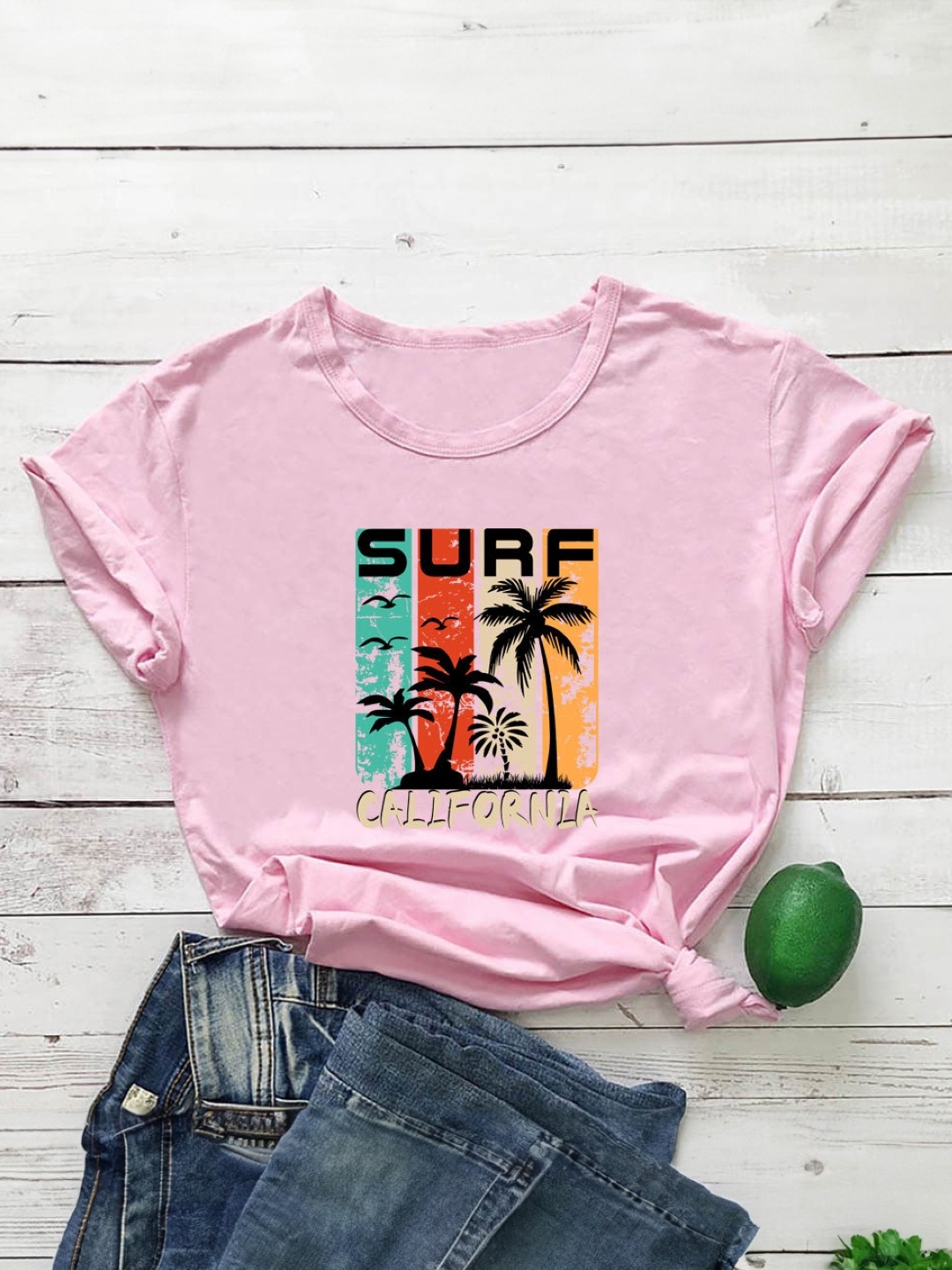 

KPOP Print Top, Pink