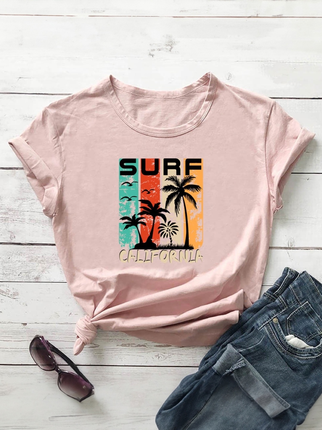 

KPOP Print Top, Pink
