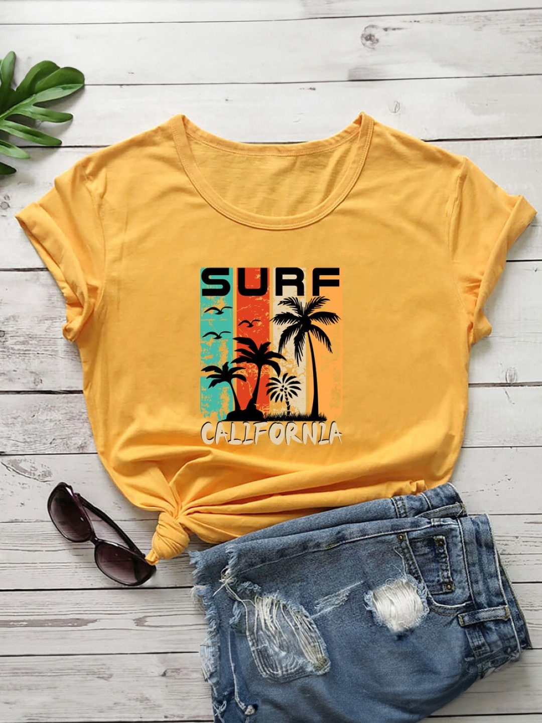 

KPOP Women Graphic Printed T-shirt, Yellow
