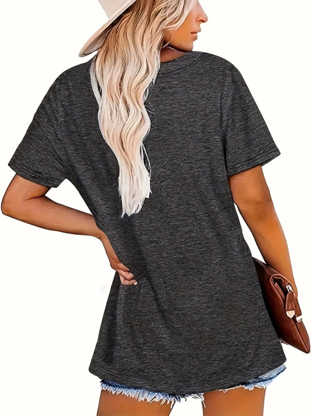 

KPOP Print Cotton Top, Black