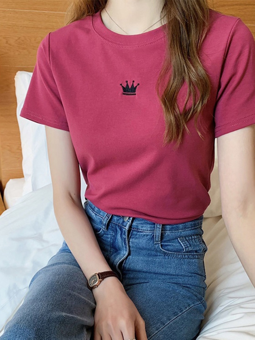 

KPOP Print Top, Pink