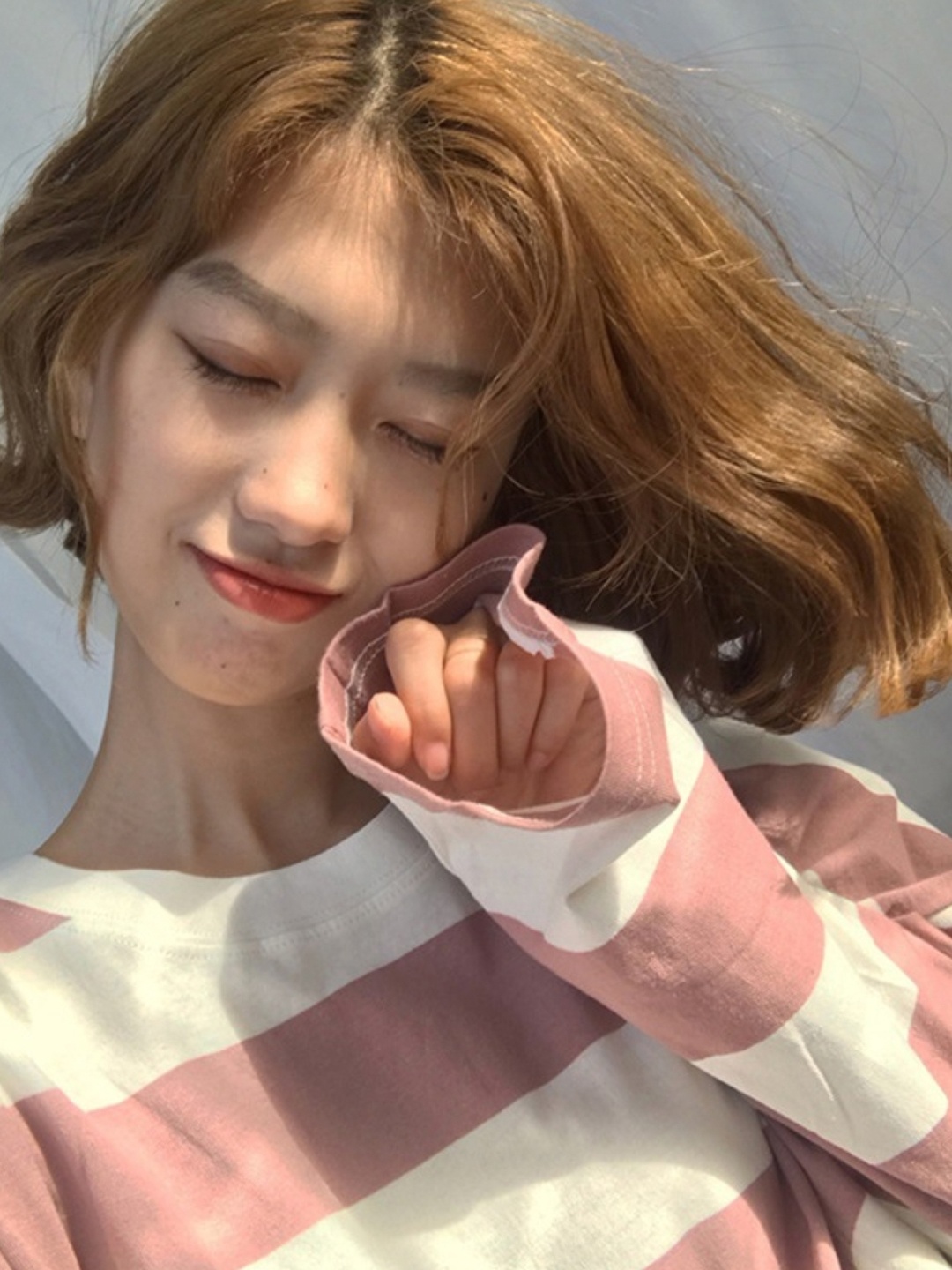 

KPOP Striped Top, Pink