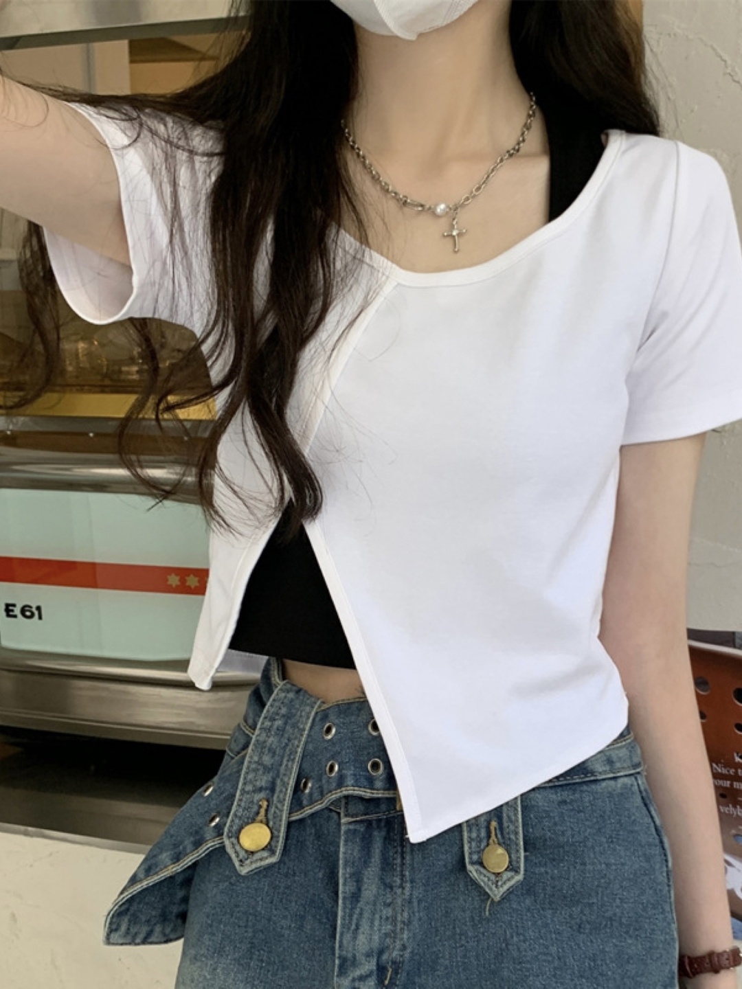 

KPOP Women Regular Top, White