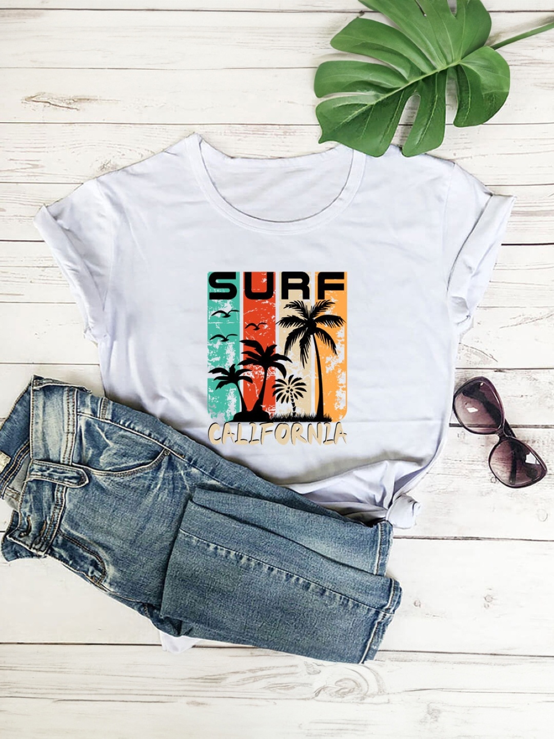 

KPOP Print Top, White