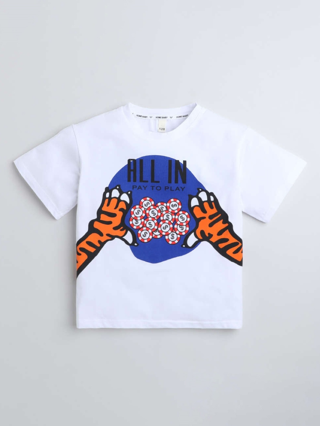

KPOP Women Graphic Printed Top, White