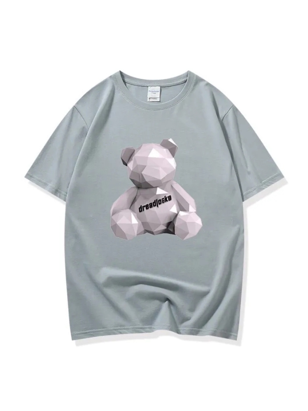 

KPOP Print Top, Grey