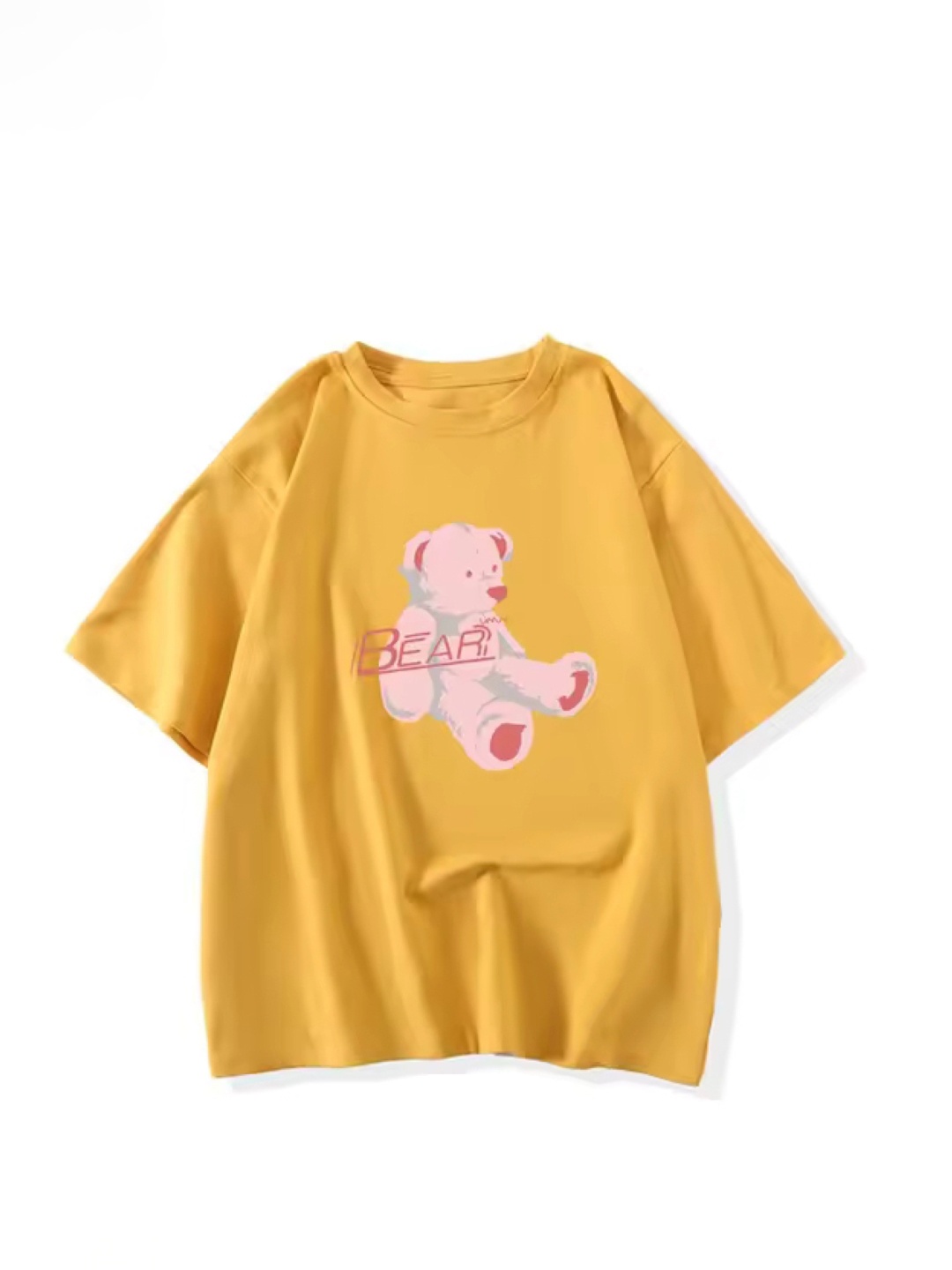 

KPOP Women Graphic Printed T-shirt, Yellow