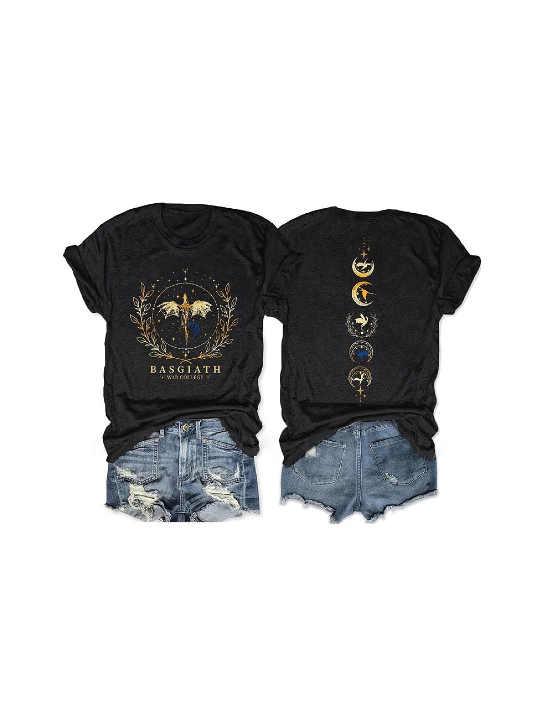 

KPOP Print Cotton Top, Black