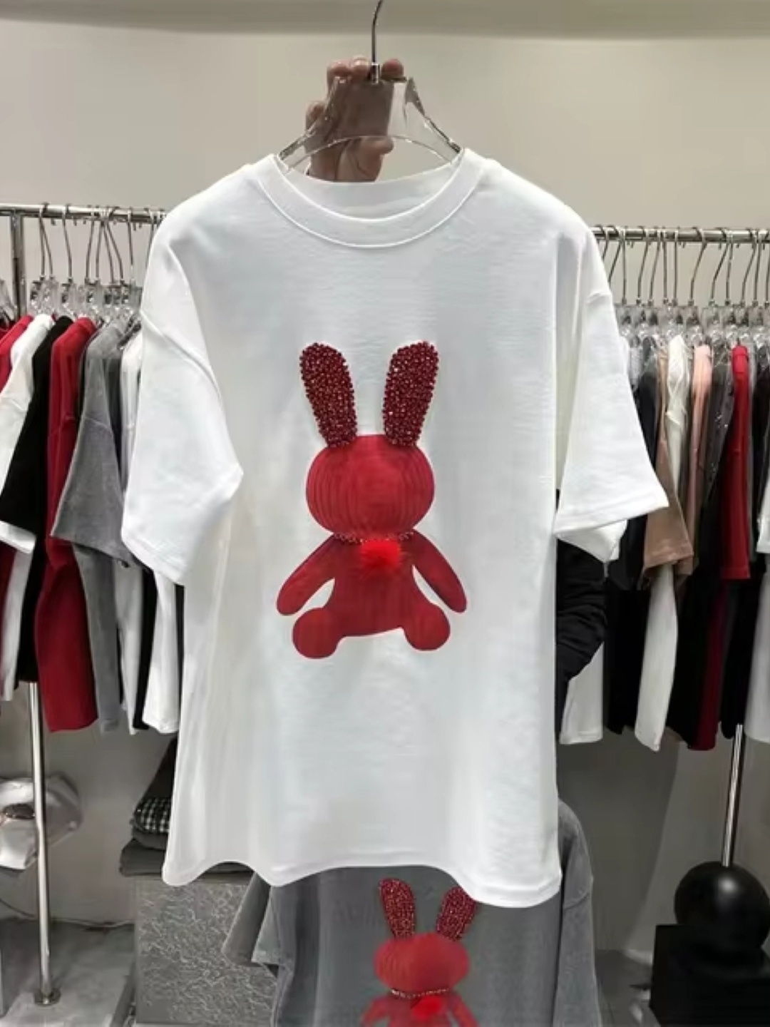 

KPOP Print Top, White