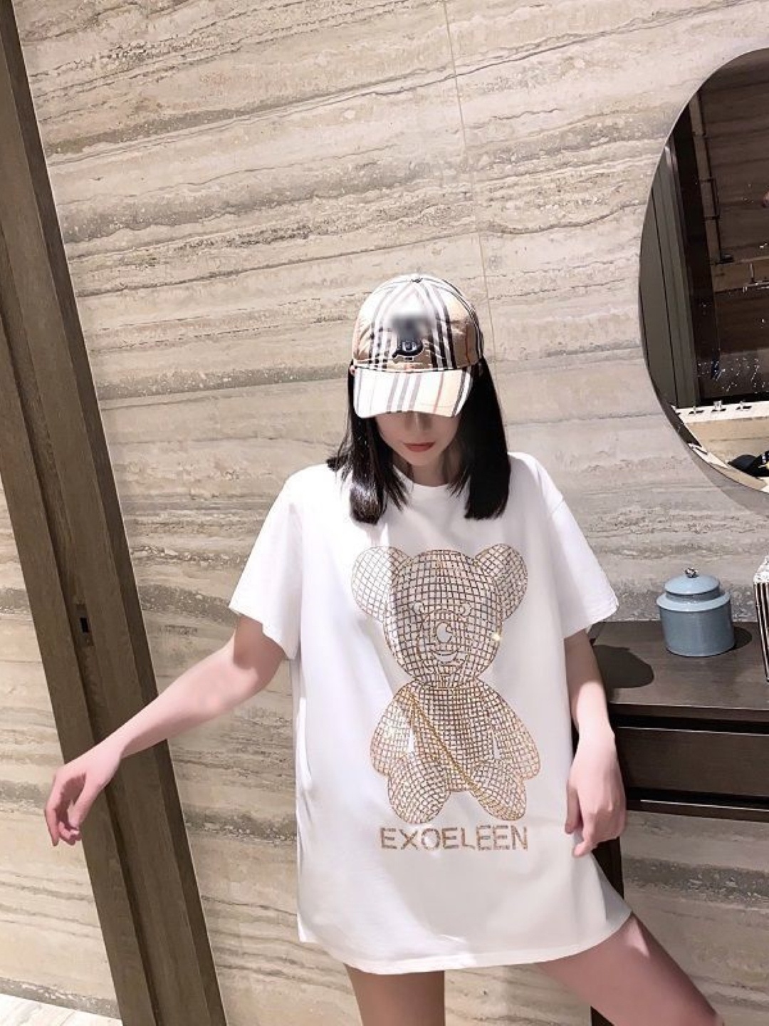 

KPOP Print Top, White