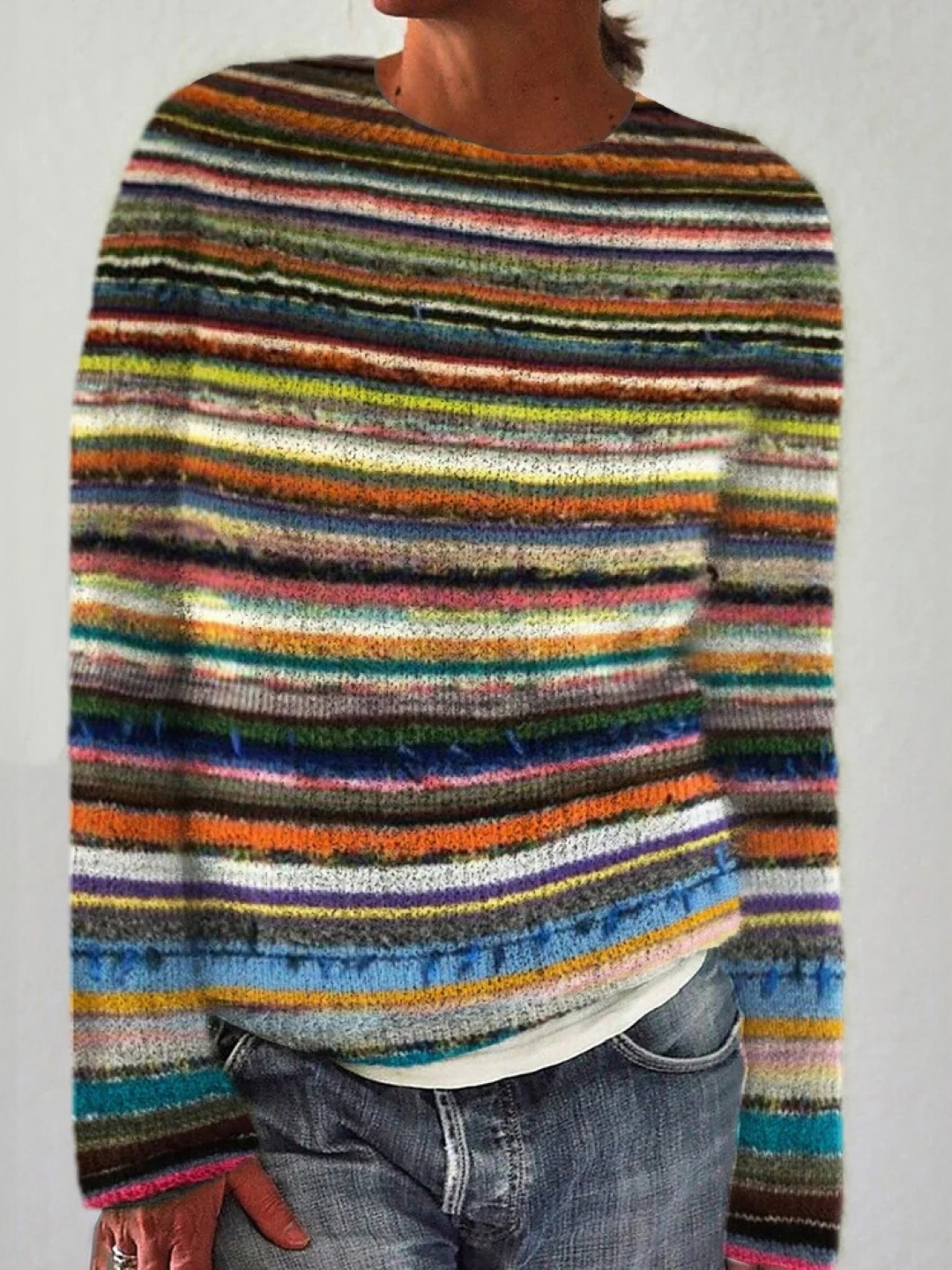 

KPOP Striped Top, Green