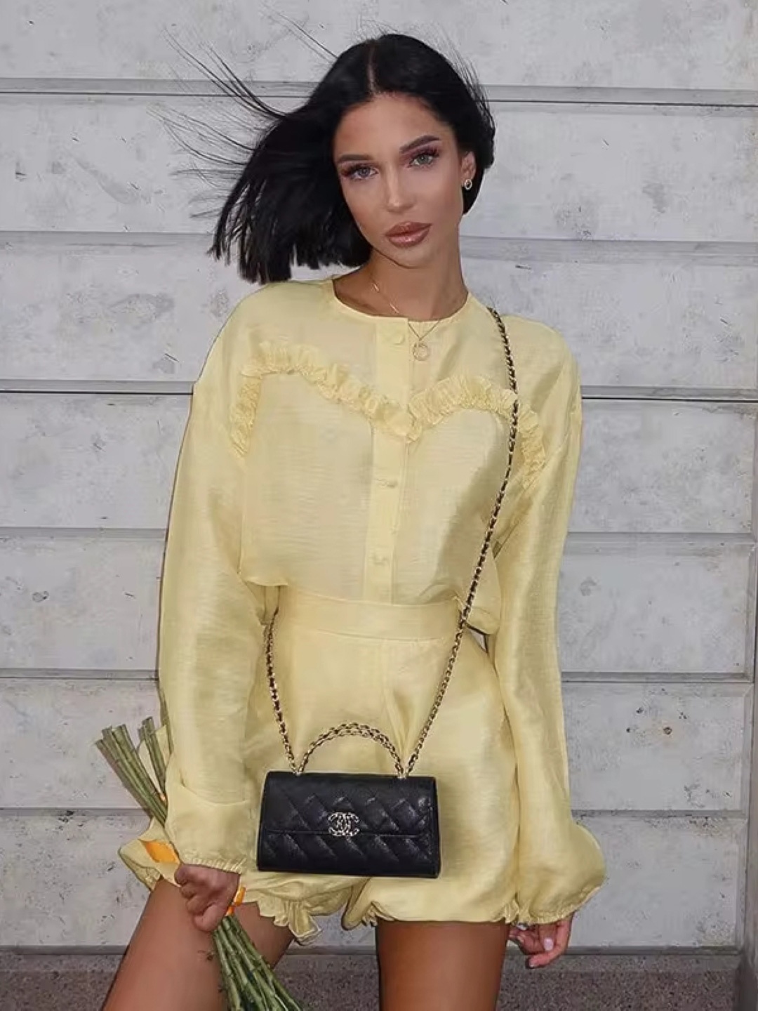 

KPOP Women Basic Jumpsuit, Yellow