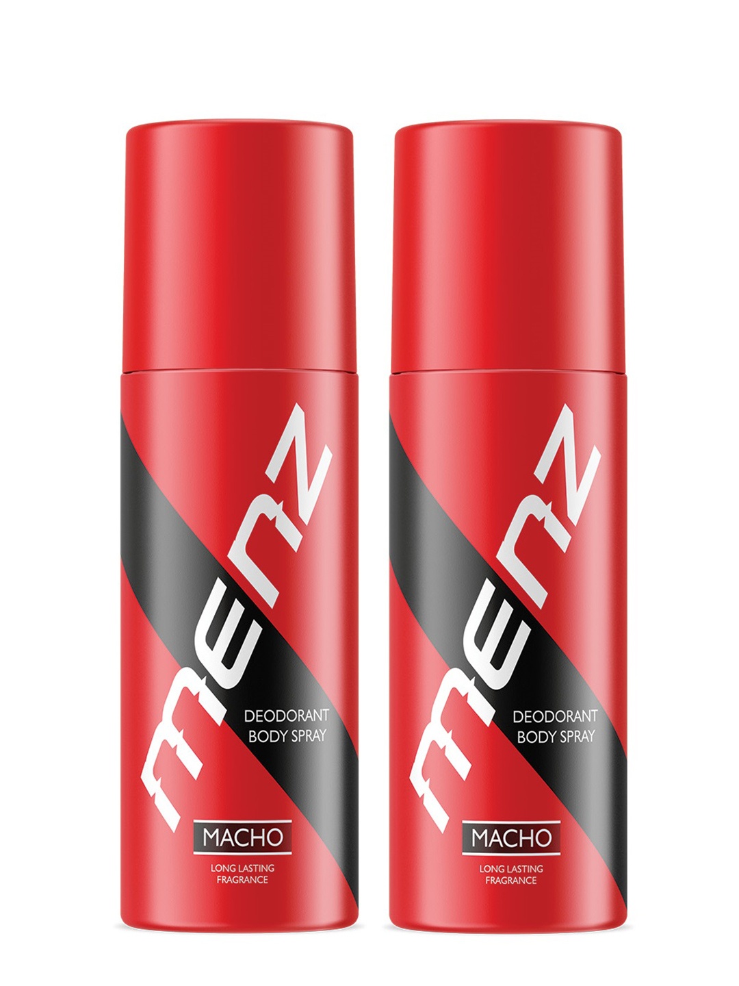 

MENZ Men Set Of 2 Macho Long Lasting Deodorant Body Spray 150 ml Each, Red