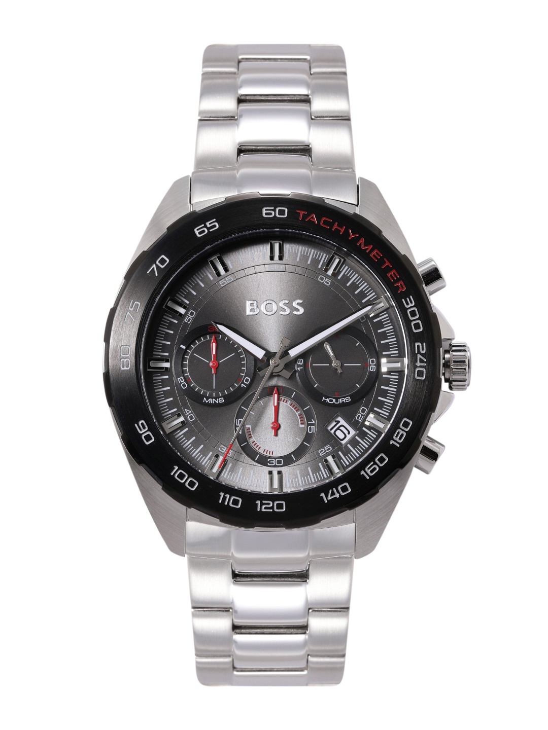 

BOSS Men Intensity Bracelet Style Analogue Watch 1513680, Grey