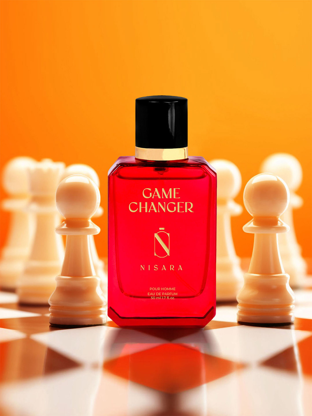 

NISARA Men Game Changer Long Lasting Eau De Parfum - 50ml, Transparent