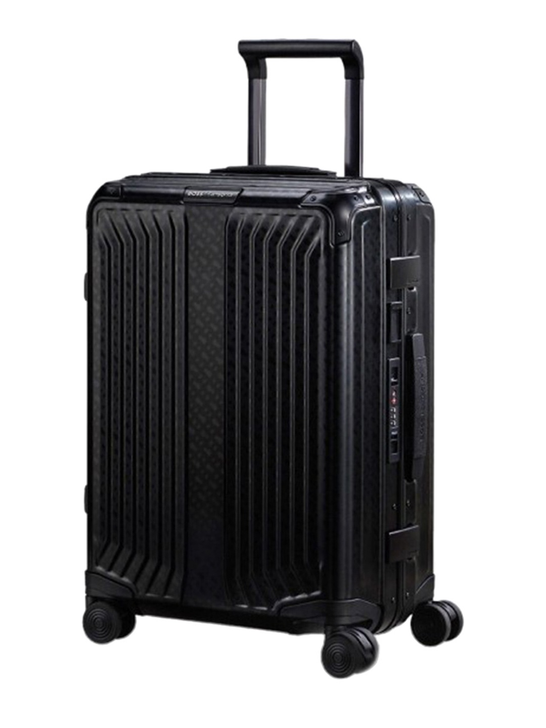 

Samsonite Hugo Boss Textured Hard-Sided Cabin Trolley Bag, Black