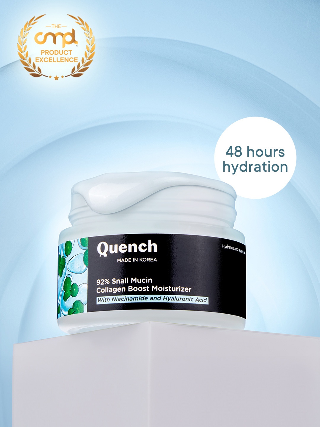 

Quench Botanics 92% Snail Mucin Collagen Boost Moisturizer -50 ml, Na