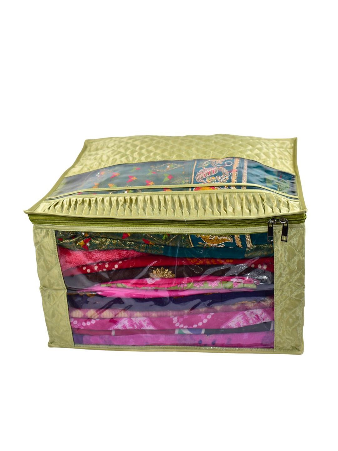 

Ajabh Green Foldable Satin Multi Utility Organiser
