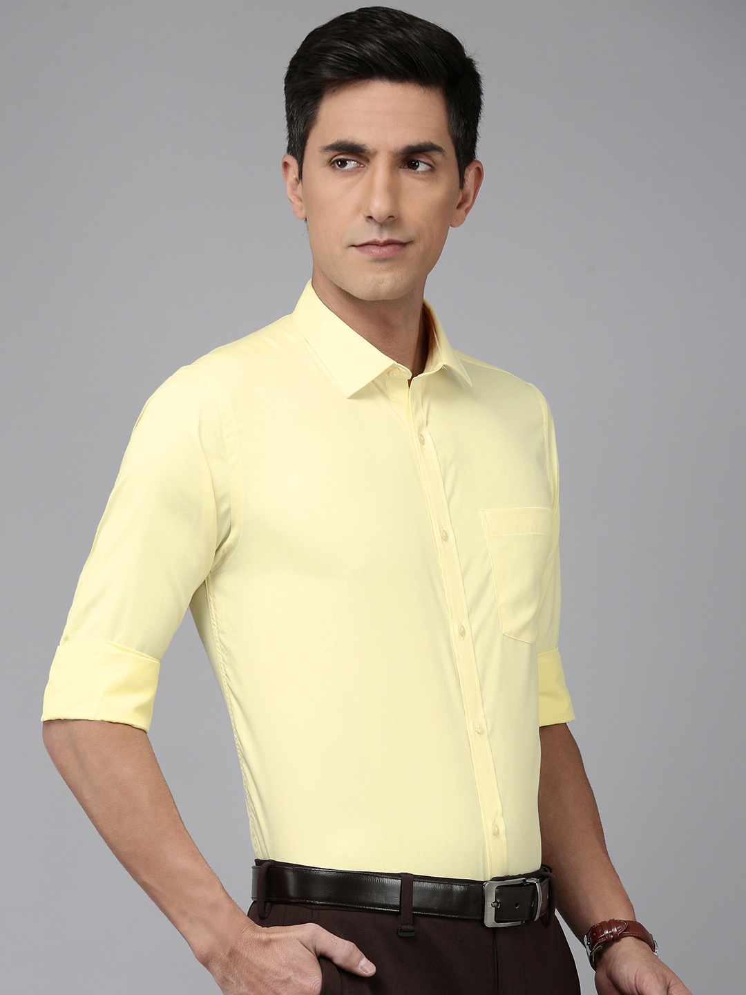 

Park Avenue Slim Fit Formal Shirt, Yellow