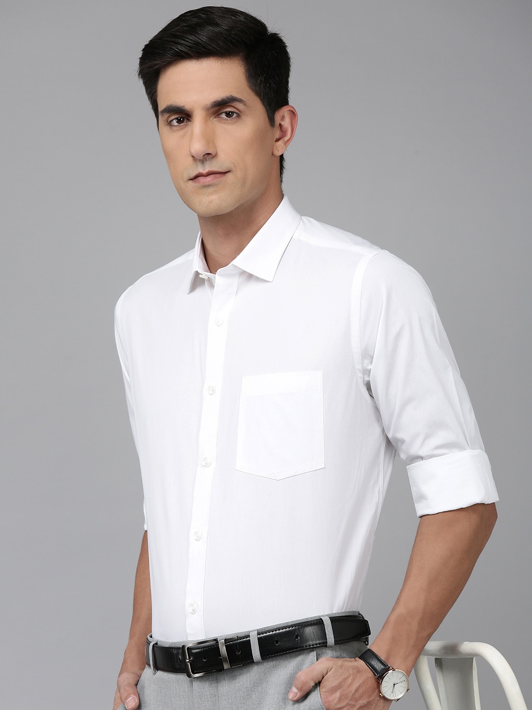 

Park Avenue Pure Cotton Formal Shirt, White