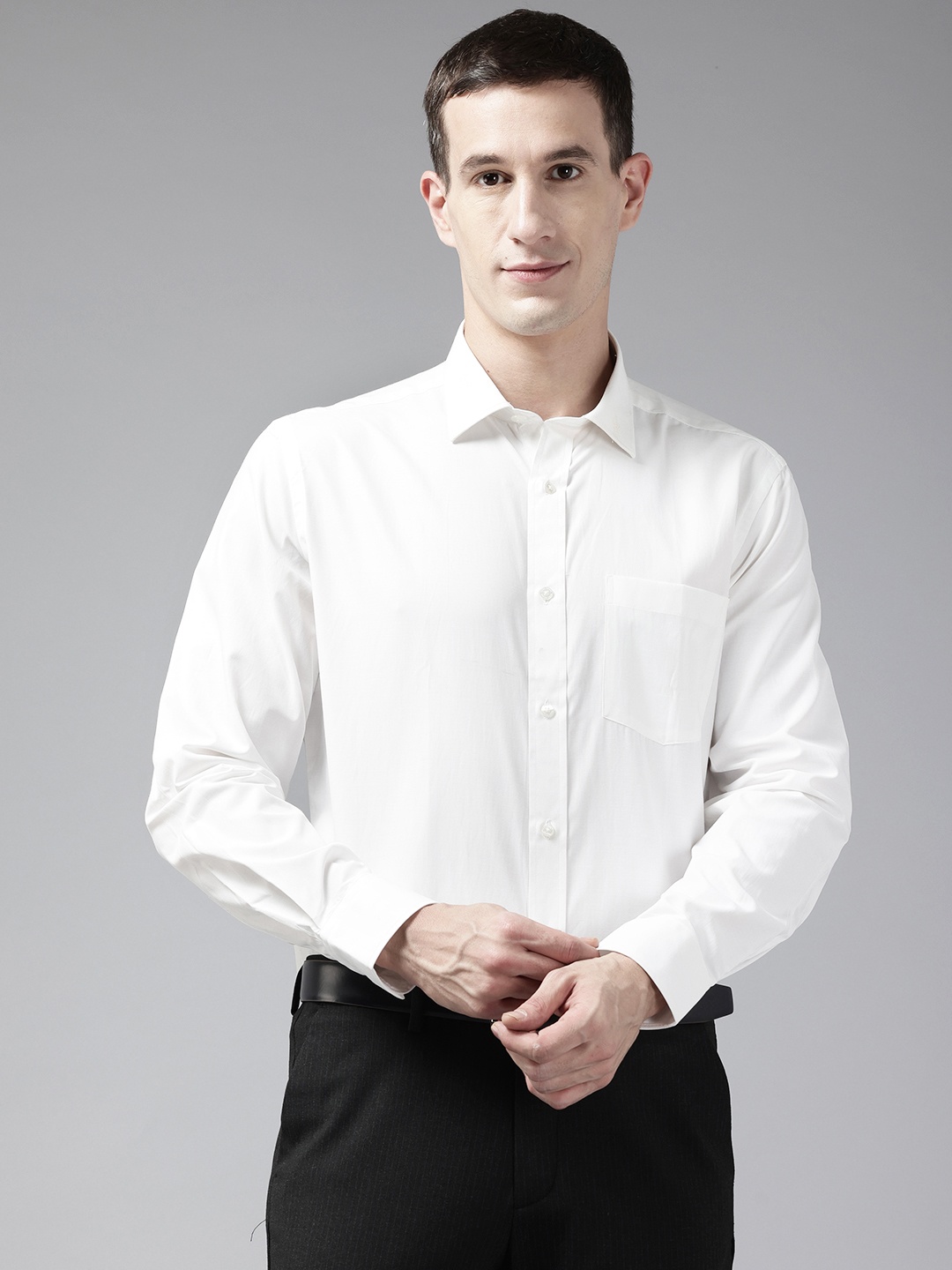 

Park Avenue Regular-Fit Formal Shirt, White