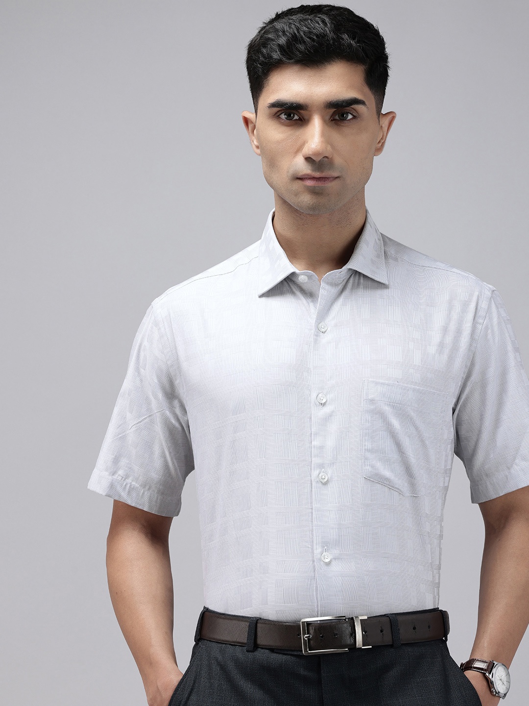 

Park Avenue Pure Cotton Formal Shirt, Grey