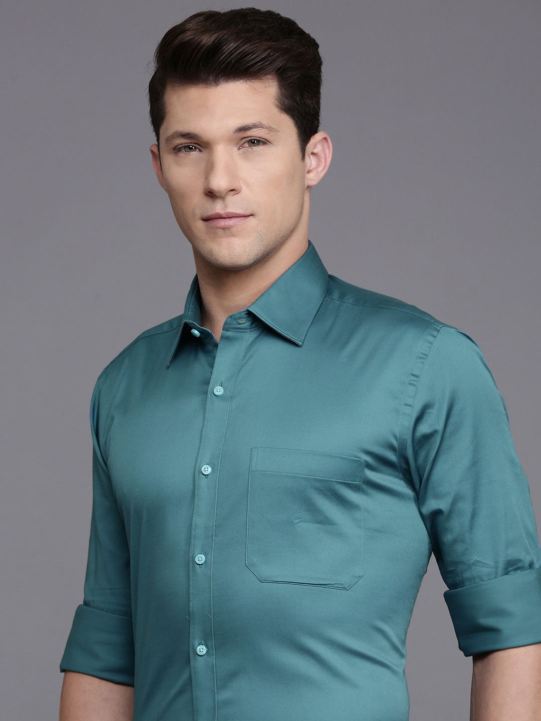 

Raymond Cutaway Collar Contemporary Fit Formal Shirt, Blue