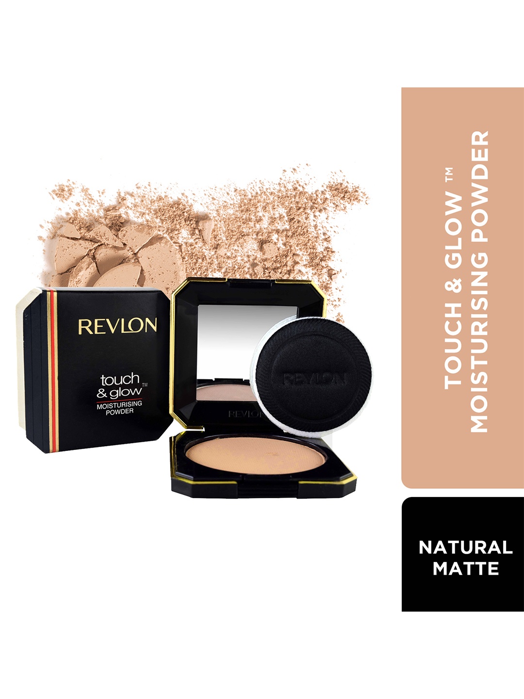 

Revlon Touch & Glow Moisturising Powder - Natural Matte, Beige