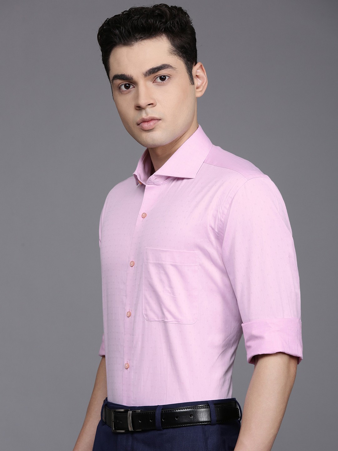 

Raymond Pure Cotton Formal Shirt, Red