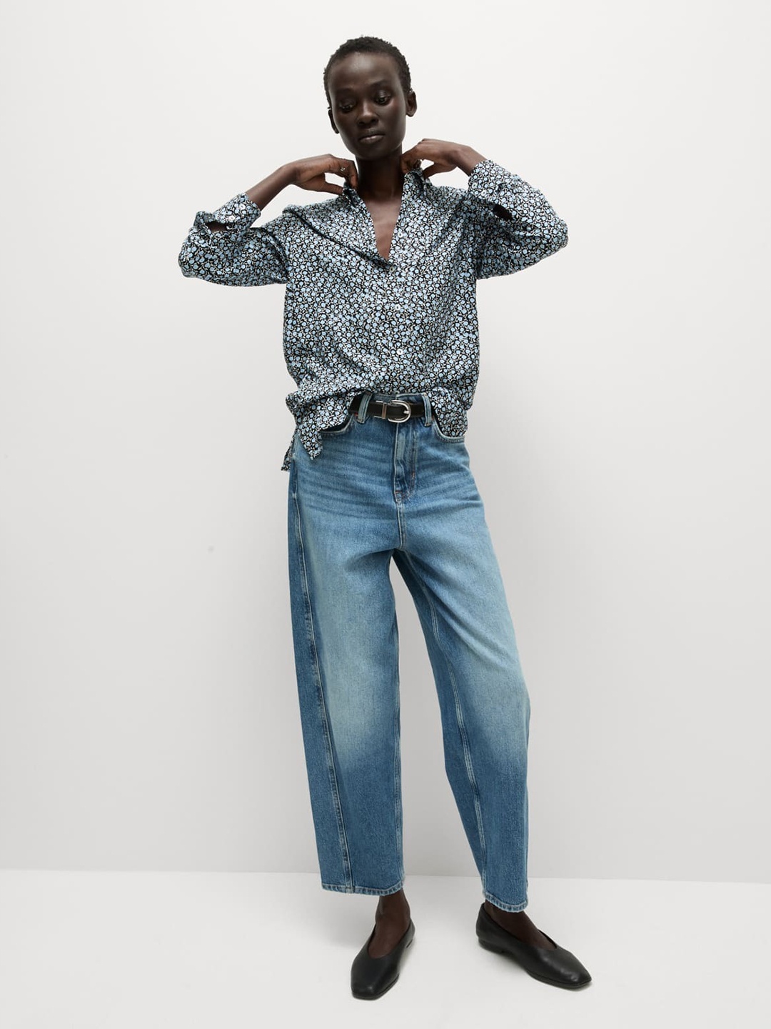 

Marks & Spencer Women Floral Printed Casual Shirt, Blue