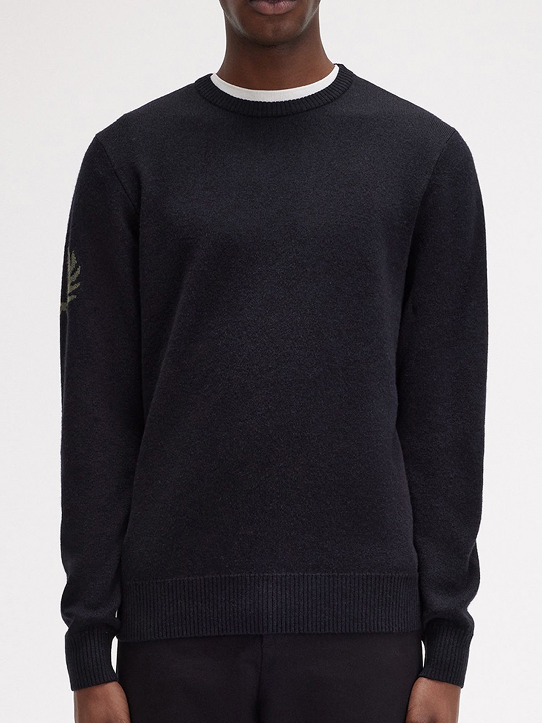 

Fred Perry Men Solid Pullover Sweater, Navy blue